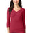 Port Authority Ladies Concept Stretch 3/4-Sleeve Scoop Henley. LM1007 Womens Apparel Shirts & Tops
