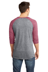 District Young Men's Microburn 3/4-Sleeve Raglan Tee. DT162 District