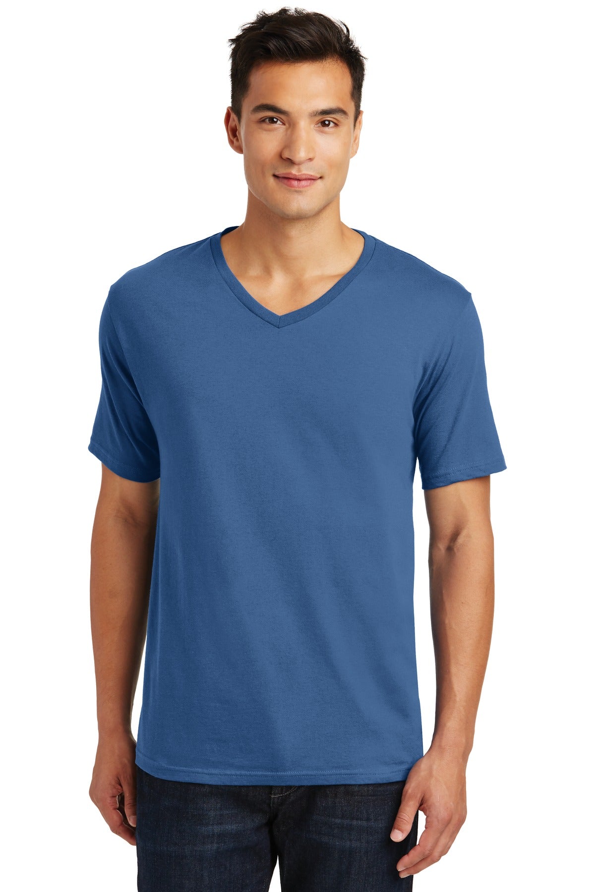 District Made Mens Perfect Weight V-Neck Tee. DT1170 District