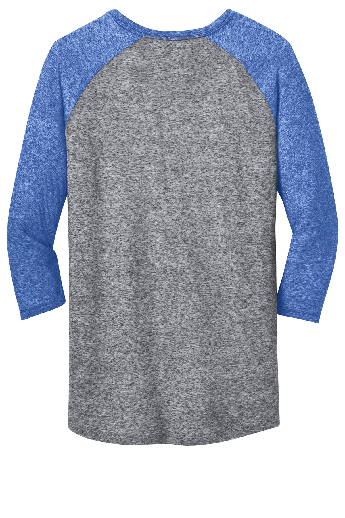 District Young Men's Microburn 3/4-Sleeve Raglan Tee. DT162 District