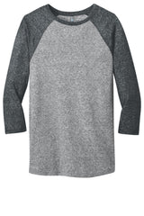 District Young Men's Microburn 3/4-Sleeve Raglan Tee. DT162 District