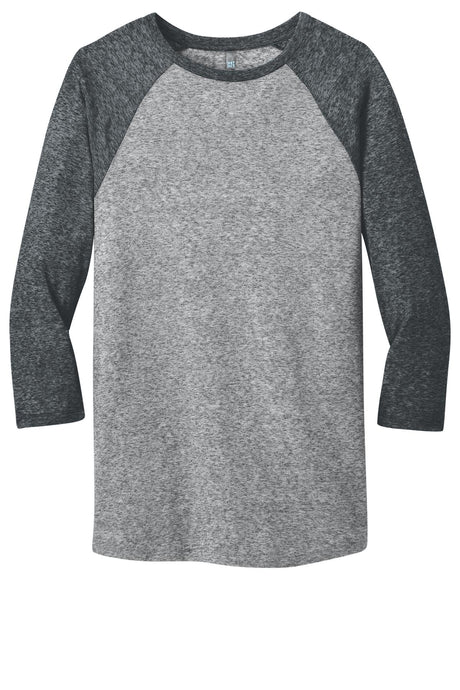 District Young Men's Microburn 3/4-Sleeve Raglan Tee. DT162 District