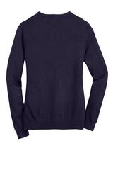 Port Authority Ladies Value Jewel-Neck Cardigan Sweater. LSW304