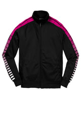 Sport-Tek Youth Dot Sublimation Tricot Track Jacket