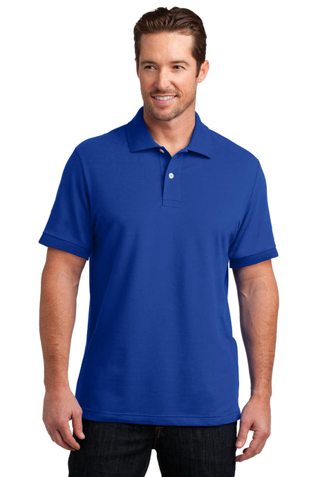 District Made Mens Stretch Pique Polo. DM325 District