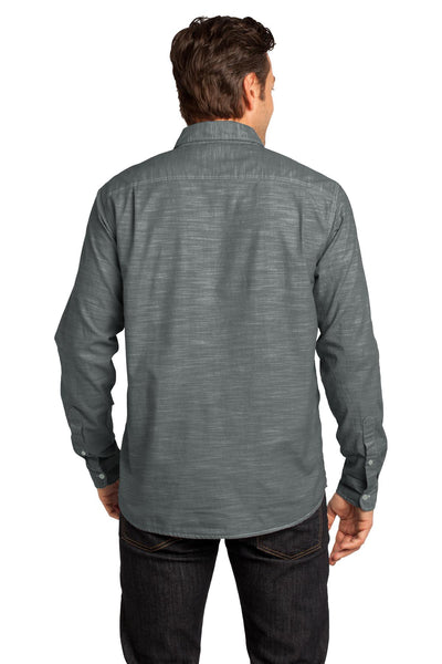 District Men's Made Long Sleeve Washed Woven Shirt
