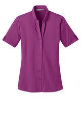 Port Authority Women's Stretch Pique Button-Front Shirt