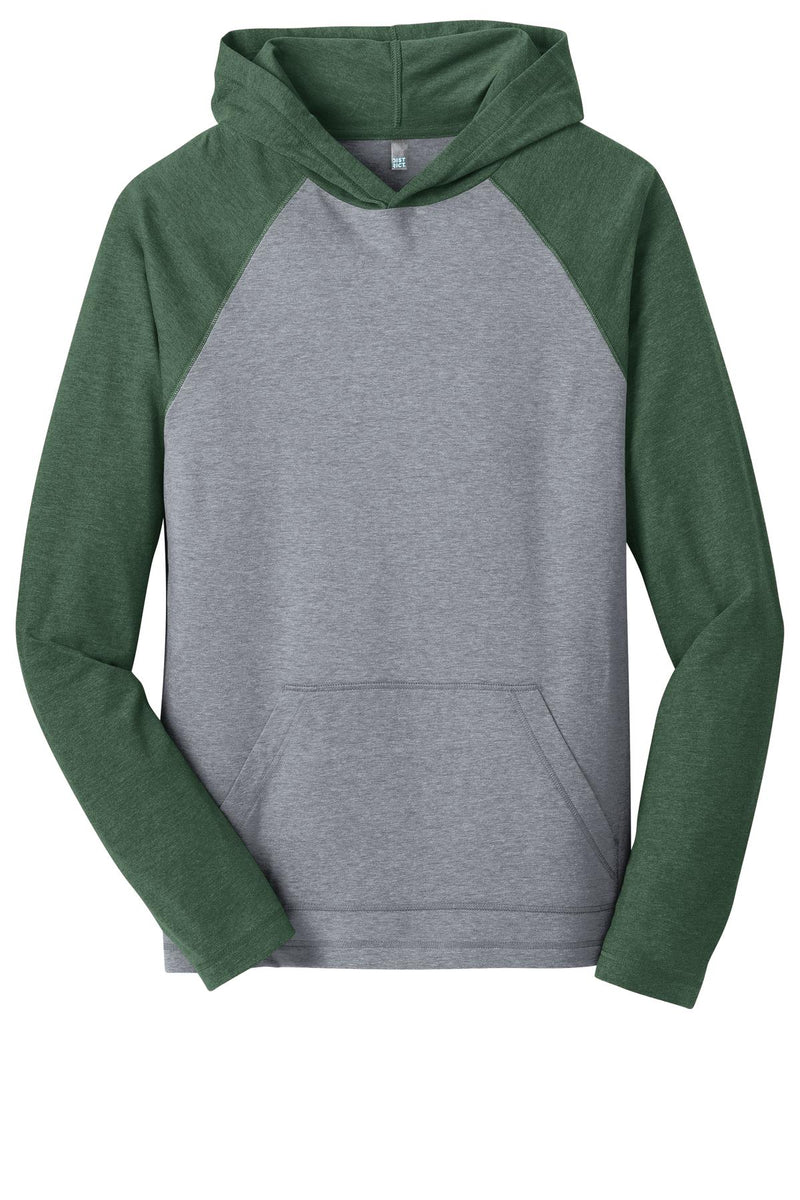 District - Young Mens 50/50 Raglan Hoodie. DT128