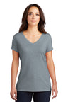 District Women's Perfect Tri V-Neck Tee. DM1350L District