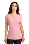 District Women's Perfect Tri V-Neck Tee. DM1350L District
