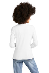 District Women's Perfect Tri Long Sleeve V-Neck Tee DT135 District