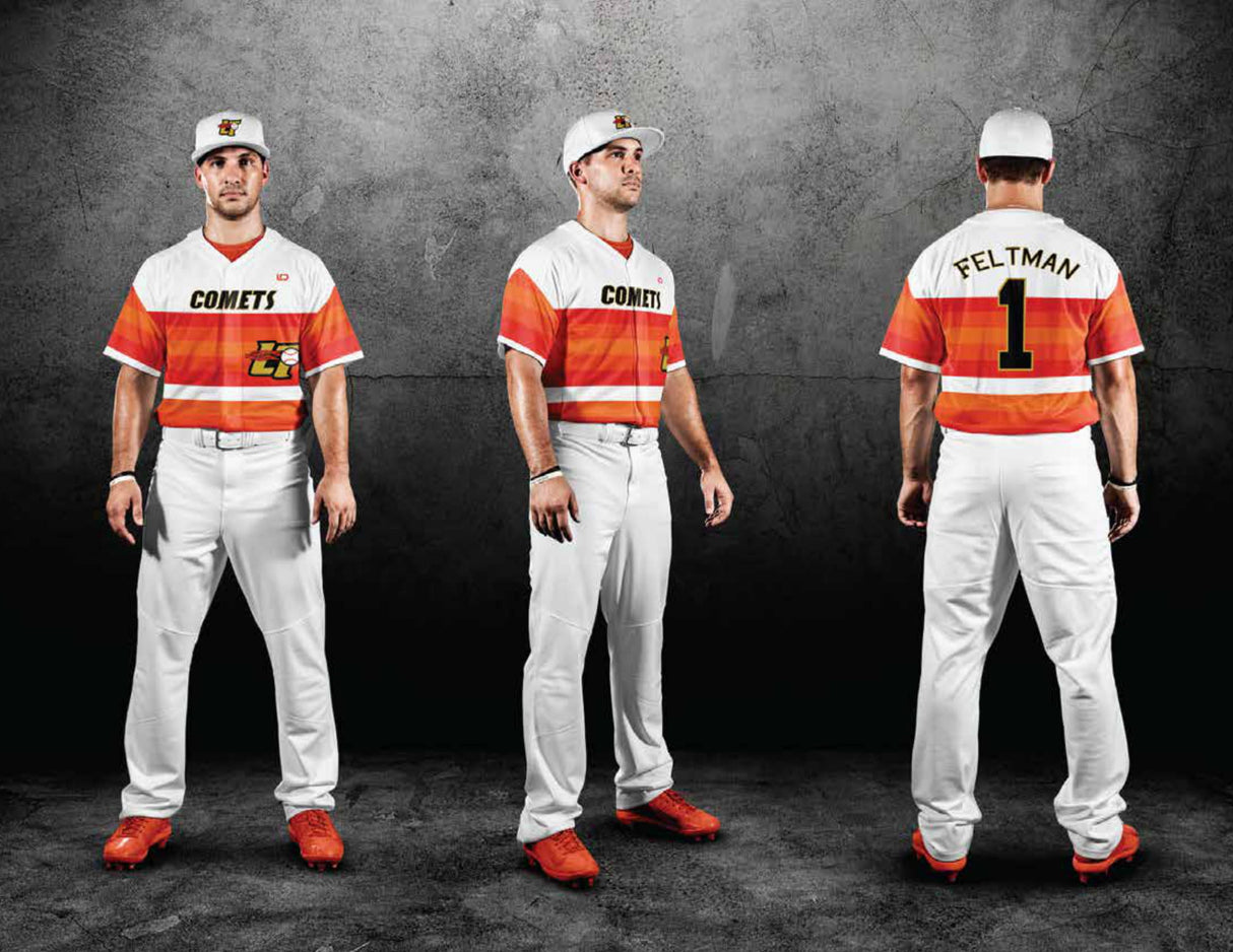 Custom Elite Sublimated & Tackle Twill Full Button Baseball Jerseys League Outfitters