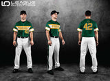 Custom Elite Sublimated & Tackle Twill Full Button Baseball Jerseys League Outfitters
