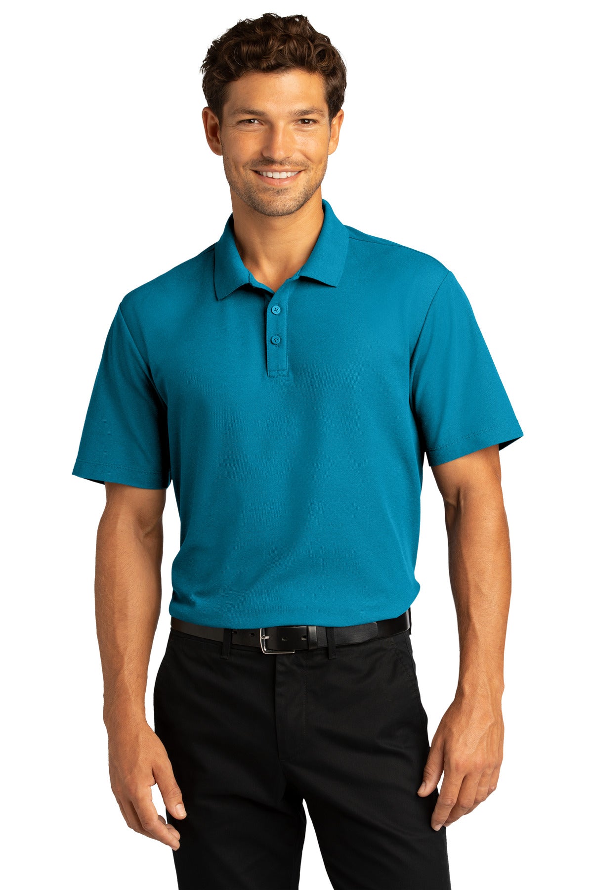 Port Authority Men's SuperPro React  Polo. K810 1 of 2