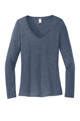 District Women's Perfect Tri Long Sleeve V-Neck Tee DT135 District