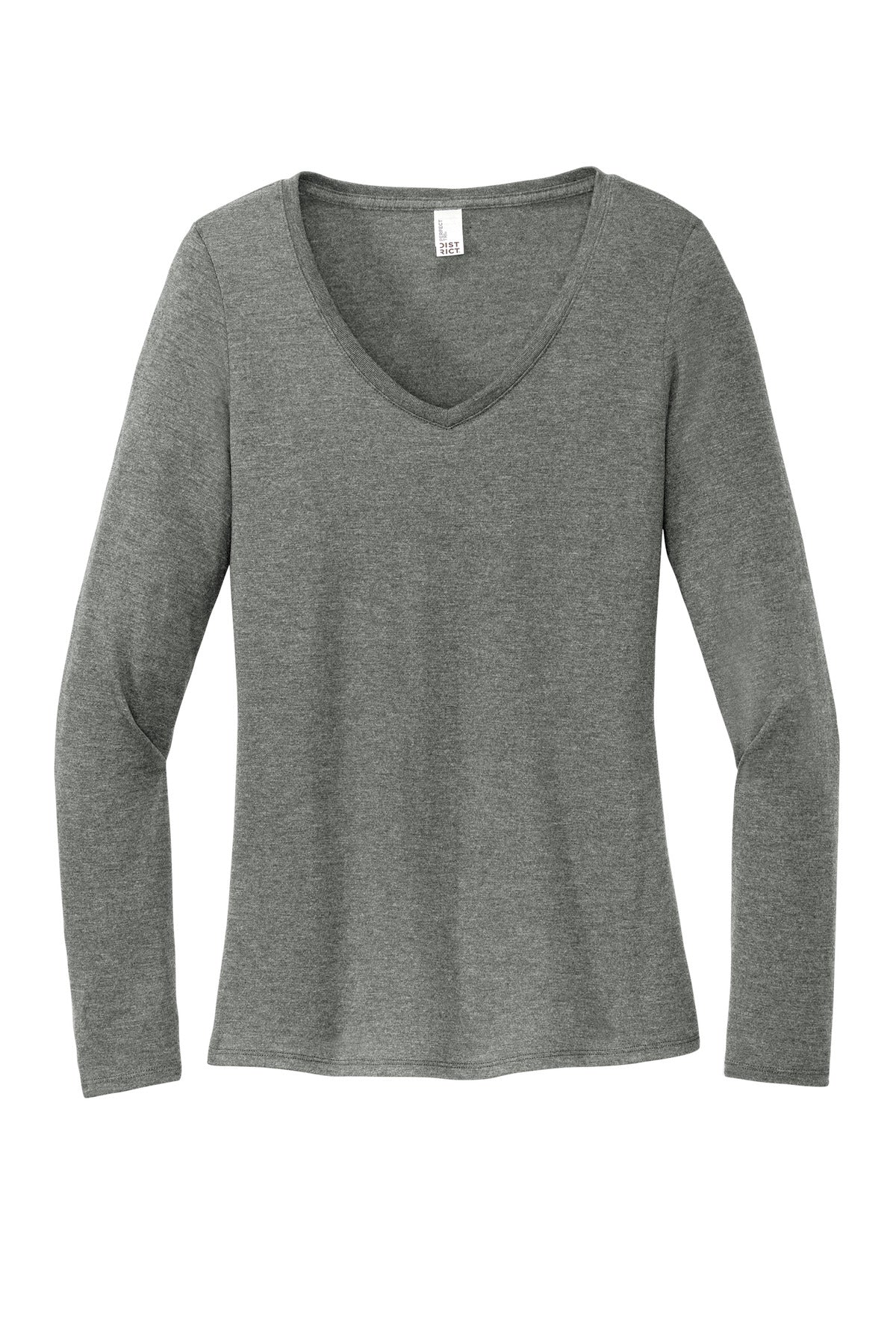 District Women's Perfect Tri Long Sleeve V-Neck Tee DT135 District