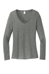 District Women's Perfect Tri Long Sleeve V-Neck Tee DT135 District