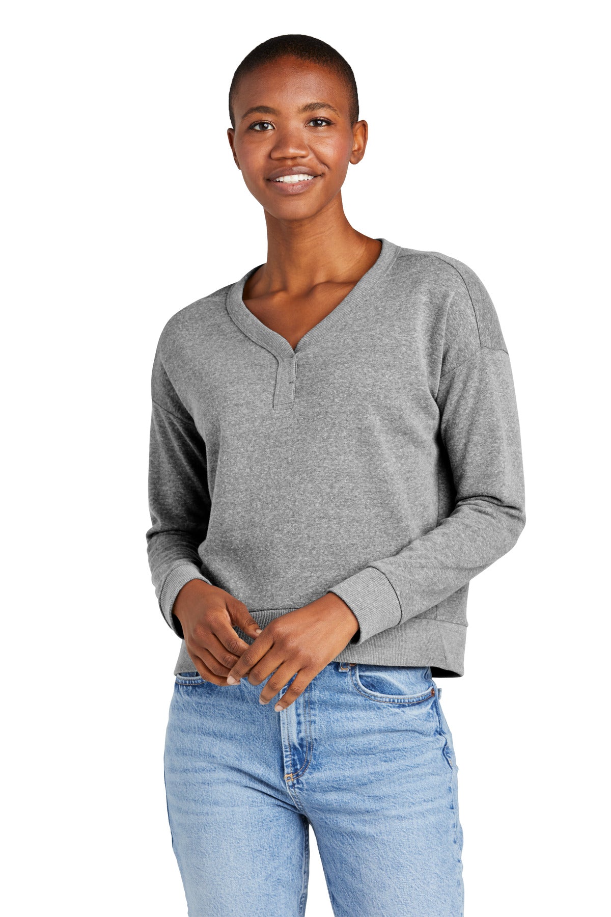 District Women's Perfect Tri Fleece V-Neck Sweatshirt District