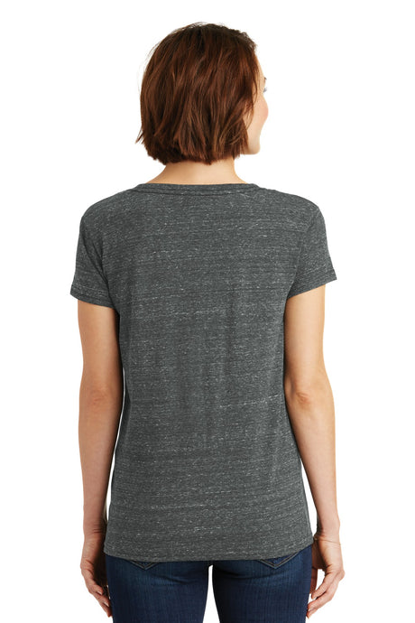 District Women's Cosmic V-Neck Tee. DM465 District