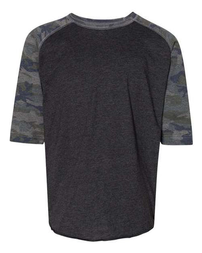 LAT Youth Baseball Fine Jersey Three-Quarter Sleeve Tee