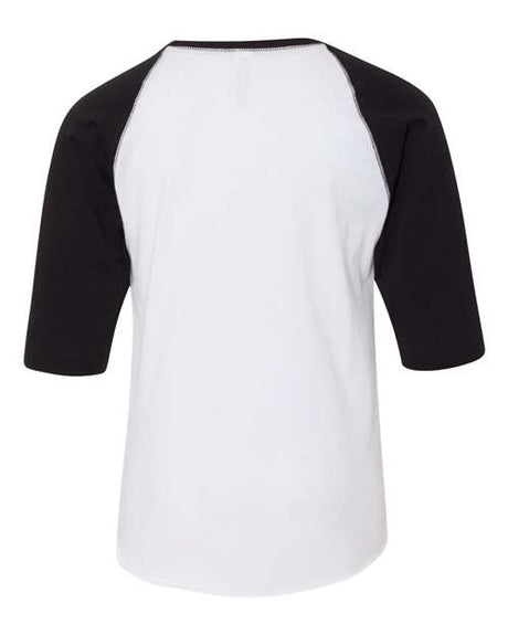 LAT Youth Baseball Fine Jersey Three-Quarter Sleeve Tee LAT