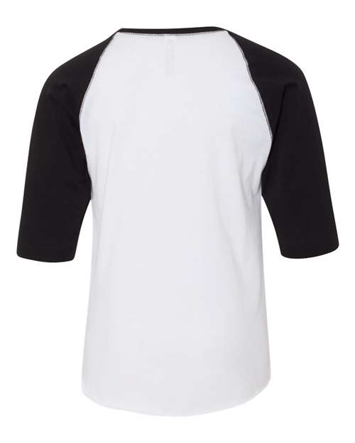 LAT Youth Baseball Fine Jersey Three-Quarter Sleeve Tee
