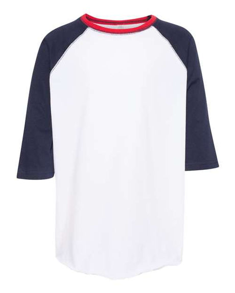 LAT Youth Baseball Fine Jersey Three-Quarter Sleeve Tee LAT
