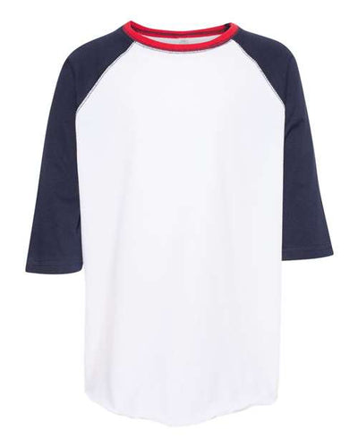 LAT Youth Baseball Fine Jersey Three-Quarter Sleeve Tee