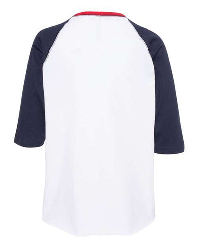 LAT Youth Baseball Fine Jersey Three-Quarter Sleeve Tee