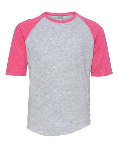 LAT Youth Baseball Fine Jersey Three-Quarter Sleeve Tee