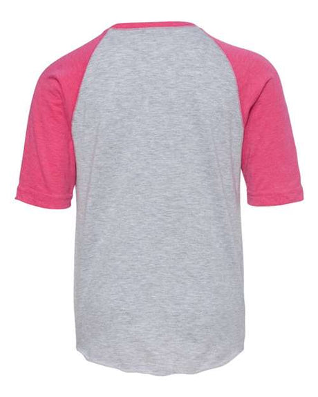 LAT Youth Baseball Fine Jersey Three-Quarter Sleeve Tee LAT