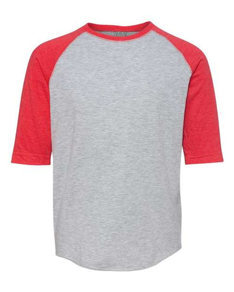 LAT Youth Baseball Fine Jersey Three-Quarter Sleeve Tee LAT