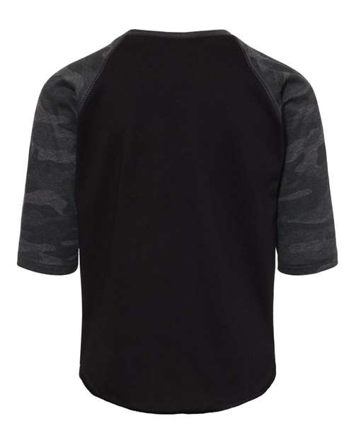 LAT Youth Baseball Fine Jersey Three-Quarter Sleeve Tee