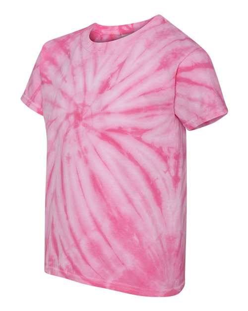 Dyenomite Youth Cyclone Vat-Dyed Pinwheel Short Sleeve T-Shirt