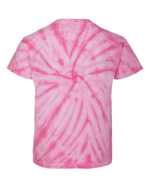 Dyenomite Youth Cyclone Vat-Dyed Pinwheel Short Sleeve T-Shirt