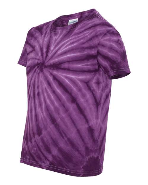 Dyenomite Youth Cyclone Vat-Dyed Pinwheel Short Sleeve T-Shirt