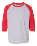 Gildan Heavy Cotton Youth 3/4-Sleeve Raglan T-Shirt. 5700B Gildan