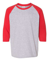 Gildan Heavy Cotton Youth 3/4-Sleeve Raglan T-Shirt. 5700B Gildan