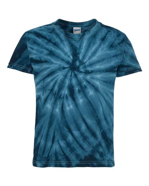 Dyenomite Youth Cyclone Vat-Dyed Pinwheel Short Sleeve T-Shirt