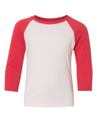Next Level Youth CVC Three-Quarter Sleeve Raglan T-Shirt