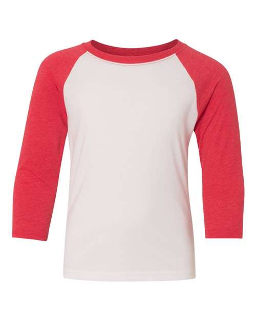 Next Level Youth CVC Three-Quarter Sleeve Raglan T-Shirt