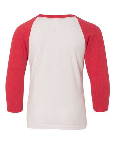 Next Level Youth CVC Three-Quarter Sleeve Raglan T-Shirt