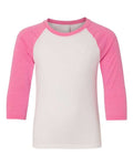 Next Level Youth CVC Three-Quarter Sleeve Raglan T-Shirt Next Level Apparel