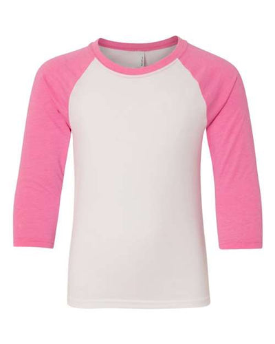 Next Level Youth CVC Three-Quarter Sleeve Raglan T-Shirt