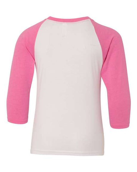 Next Level Youth CVC Three-Quarter Sleeve Raglan T-Shirt Next Level Apparel