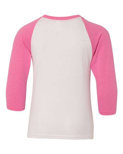 Next Level Youth CVC Three-Quarter Sleeve Raglan T-Shirt