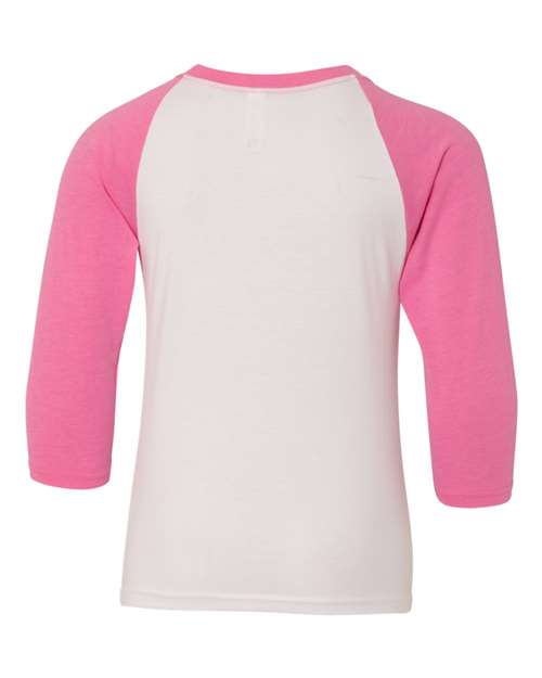 Next Level Youth CVC Three-Quarter Sleeve Raglan T-Shirt