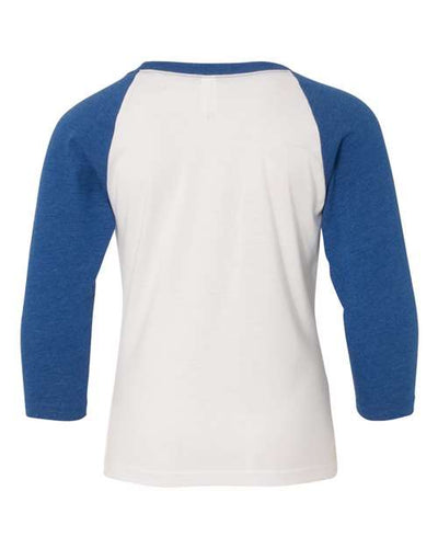 Next Level Youth CVC Three-Quarter Sleeve Raglan T-Shirt