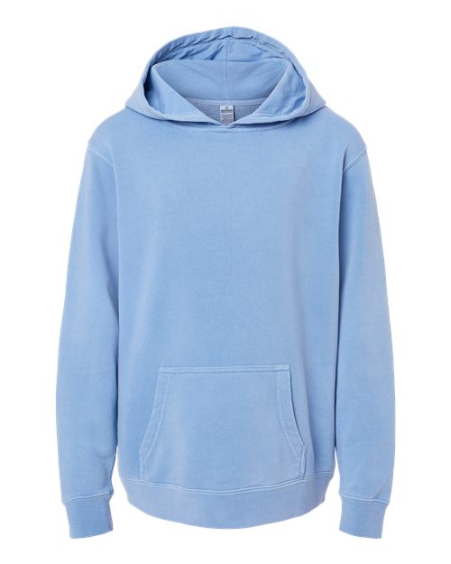 Independent Trading Co. Youth Midweight Pigment-Dyed Hooded Sweatshirt Independent Trading Co.