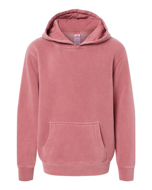 Independent Trading Co. Youth Midweight Pigment-Dyed Hooded Sweatshirt Independent Trading Co.